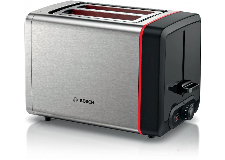 Bosch TAT5M420 dubbele compacte broodrooster Inox zwart