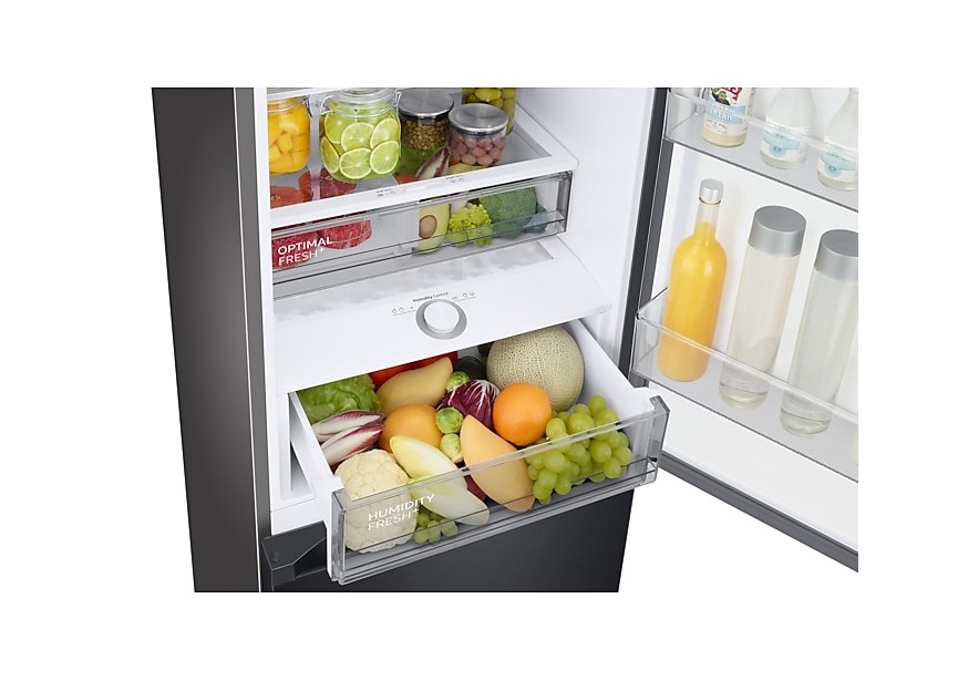 Samsung RB38C7B5BB1/EF Super Zuinig 203 cm 387 L Zwart Inox