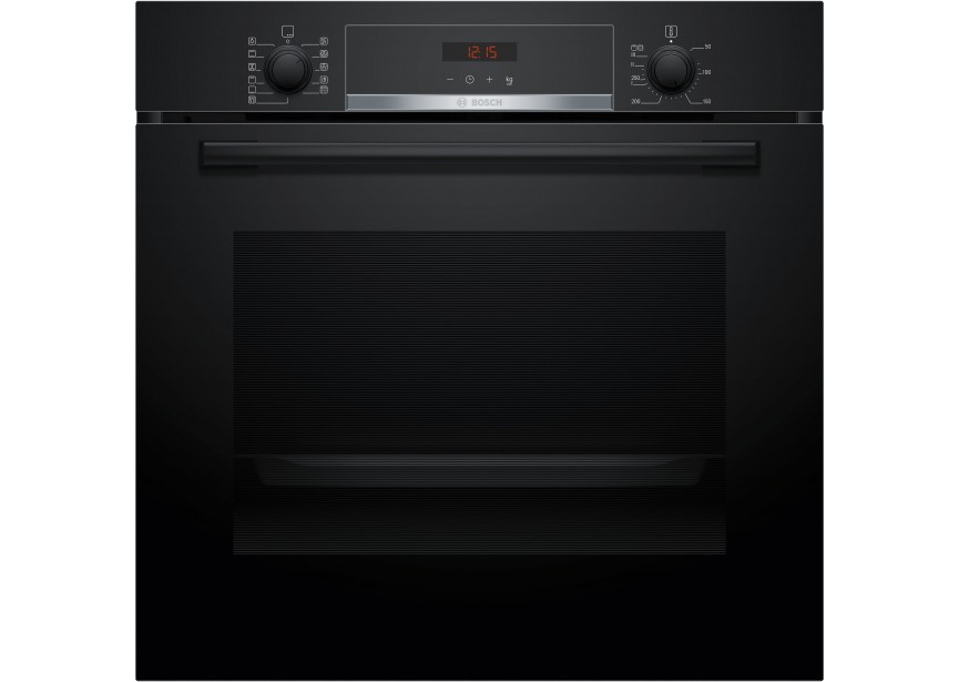 Bosch HBA574BB3 60 cm A+ Hetelucht Pyrolyse Oven Zwart