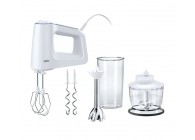 Braun HM3107WH Handmixer Kloppers Kneedhaken Staaf Kom