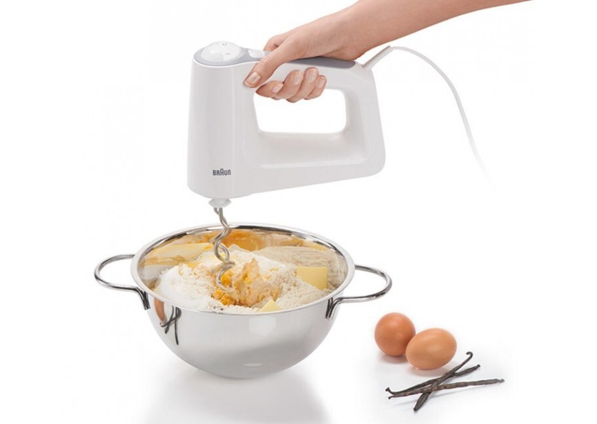 Braun HM3107WH Handmixer Kloppers Kneedhaken Staaf Kom