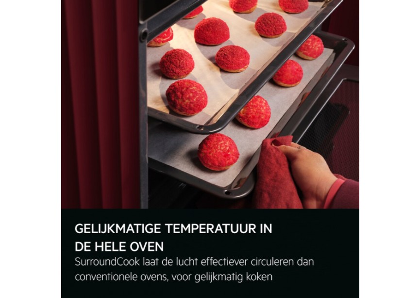 AEG TU5PB401SB 60cm SurroundCook Hete Lucht Oven 72 L