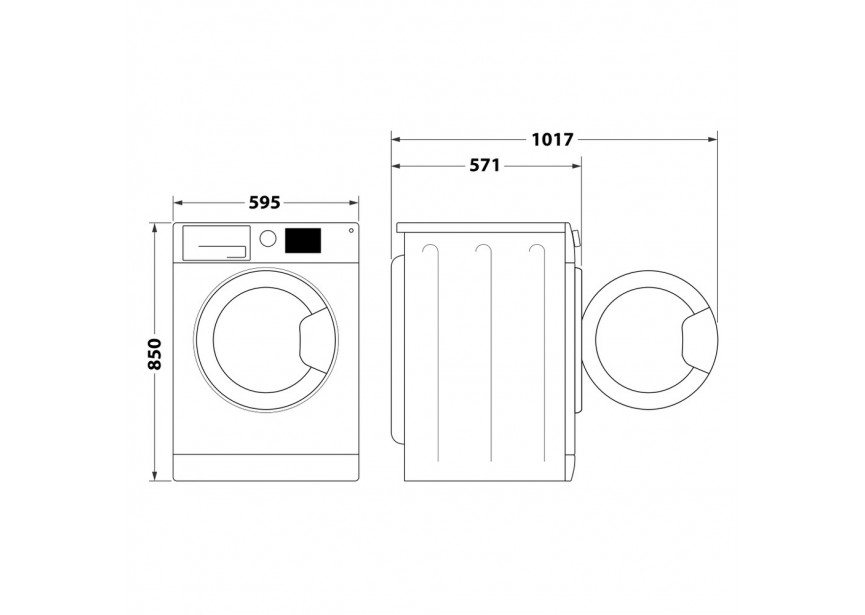 Whirlpool FFBBE7469BV A-klasse 1400 Toeren 7 kg wasautomaat