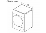 Siemens WT43H00WFG A++ 8 Kg iQ300 Warmtepomp Droogkast