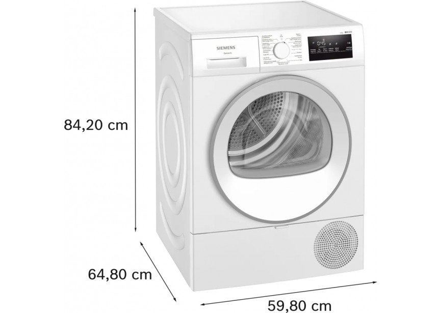 Siemens WT45H20WFG A++ 8 Kg iQ300 Warmtepomp Droogkast