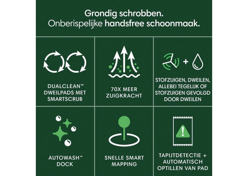 Irobot ROOMBA Plus 405 Combo stofzuigen dweilen Autowash Wit