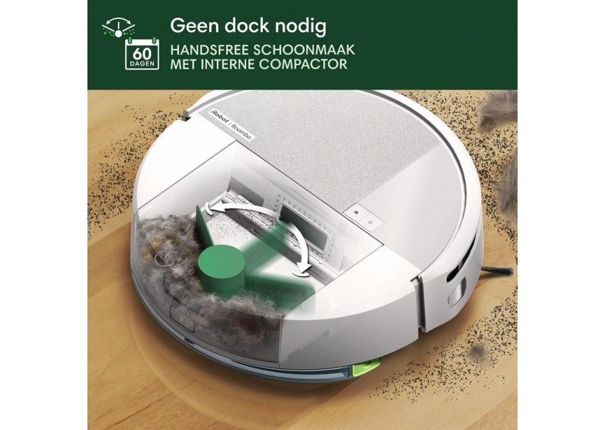 Irobot ROOMBA 205 DustCompactor Combo stofzuigen dweilen Wit