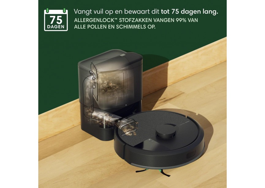Irobot ROOMBA 105 Combo AutoEmpty stofzuigen dweilen Zwart