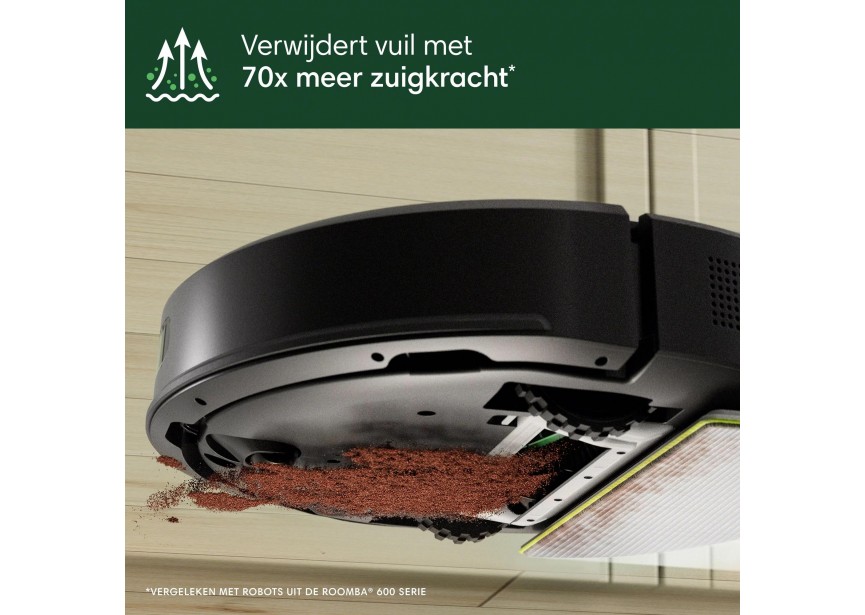Irobot ROOMBA 105 Combo AutoEmpty stofzuigen dweilen Zwart
