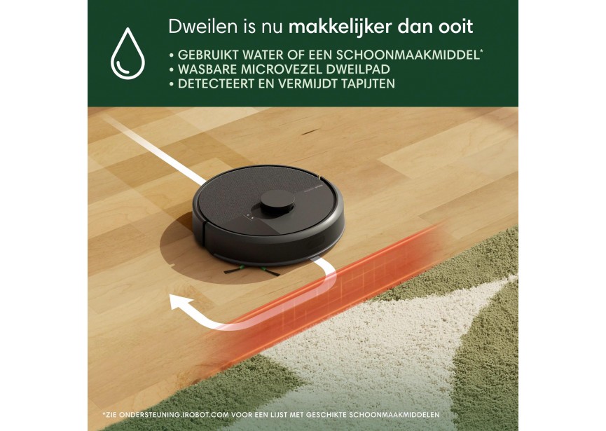 Irobot ROOMBA 105 Combo AutoEmpty stofzuigen dweilen Zwart