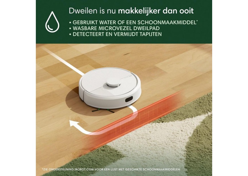 Irobot ROOMBA 105 Combo AutoEmpty stofzuigen dweilen Wit