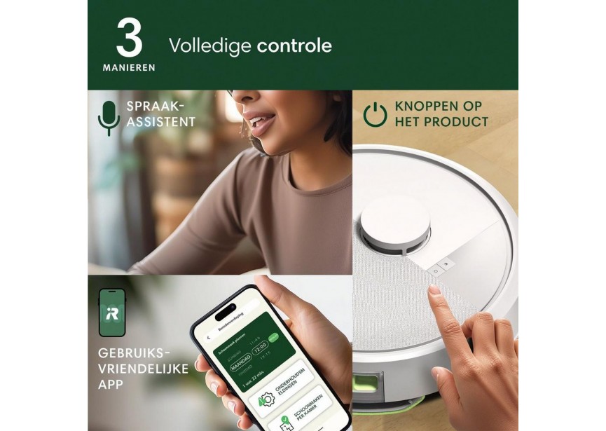 Irobot ROOMBA 105 Combo AutoEmpty stofzuigen dweilen Wit