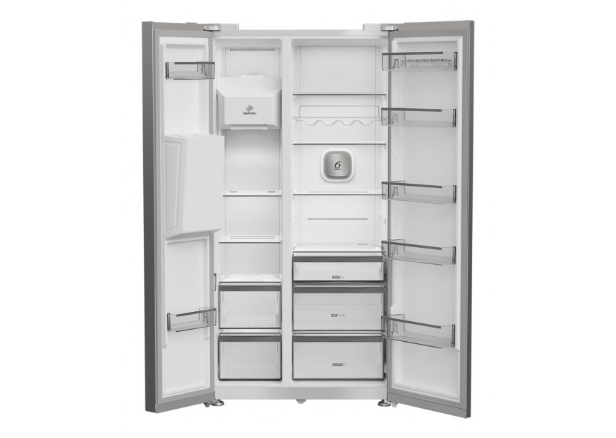 Whirlpool WHG26574WX5E NoFrost Side by Side - kraan nodig -