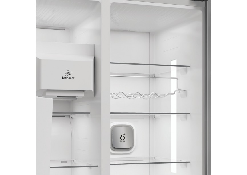 Whirlpool WHG26574WX5E NoFrost Side by Side - kraan nodig -