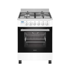 Wiggo 60 cm Wit 9 series gasfornuis electrische oven