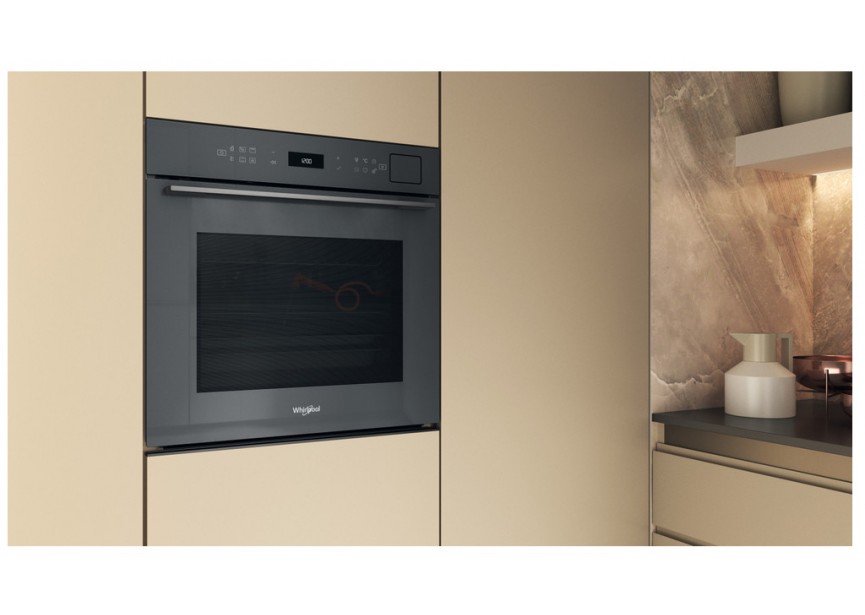 Whirlpool WOI7A8FPT1SSGA A+ bakoven met Stoom Grill Grijs