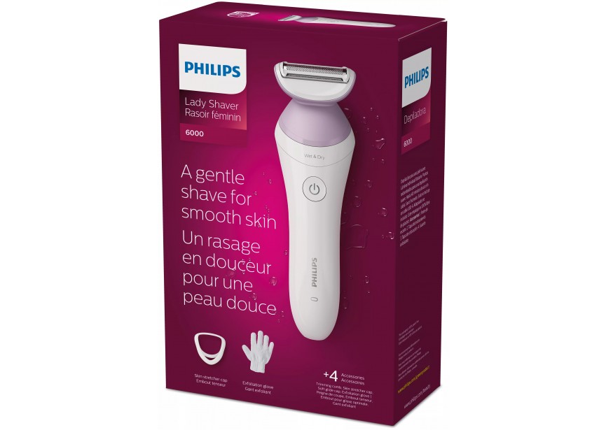 Philips Epilator - Ladyshave BRL136/00 snoerloos nat + droog