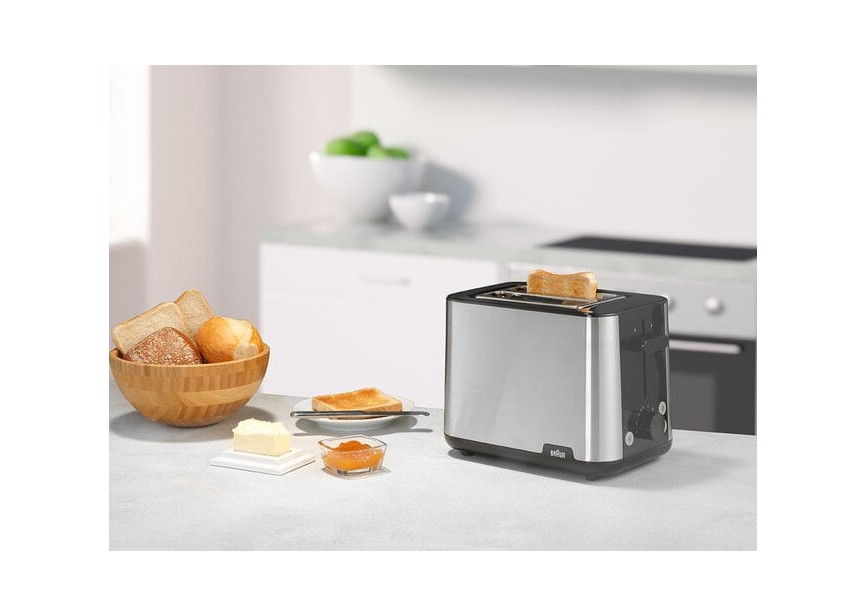 Braun HT1510BK Blackline Inox compacte broodrooster