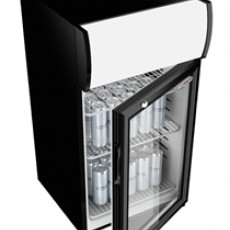 Gastro cool GCDC80 ZWART 80 liter Display koelkast