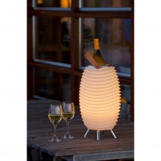 Design bluetooth speaker LED lamp met wijn emmer 56.3 cm