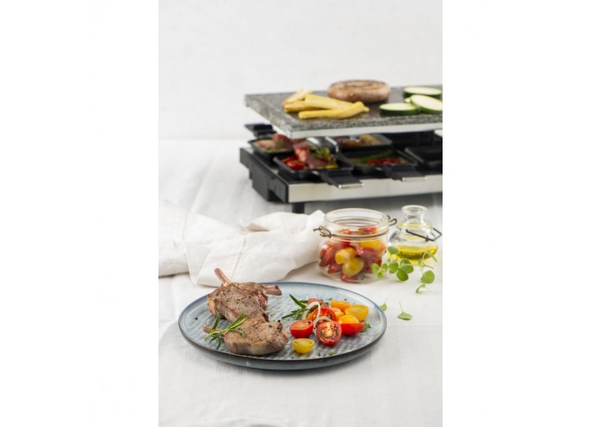 Fritel 10 Personen Raclette Grill 2 in 1 bakplaat